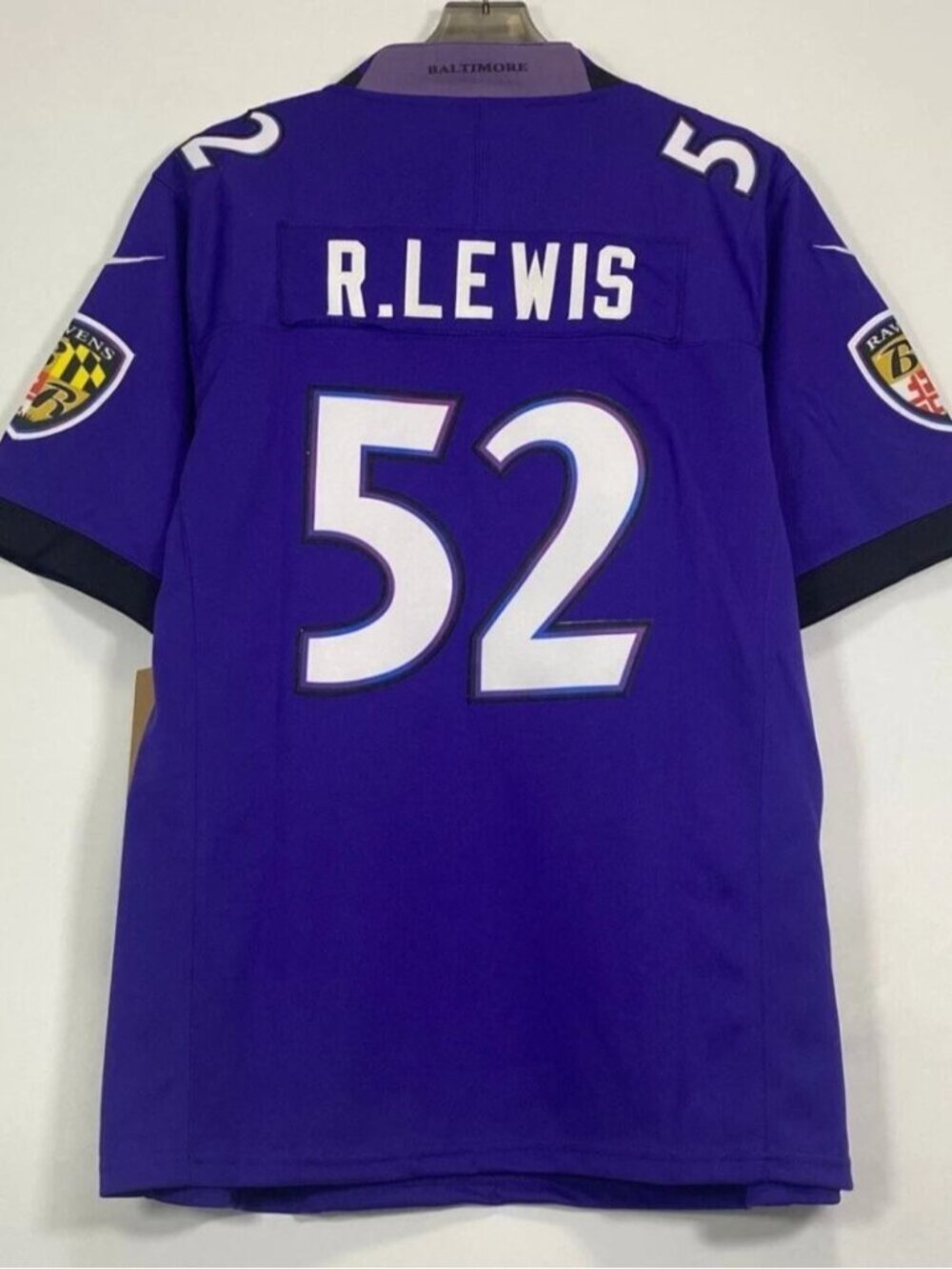 Ray Lewis  Purple Jersey Stitched Vapor